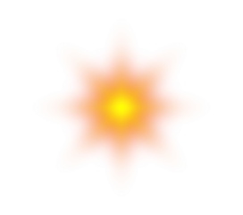 Radiant starburst glow fiery energy symbol abstract pattern digital art