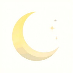 Elegant Abstract Moon Design with Smooth Gradient Tones