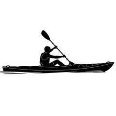 kayak on a white background