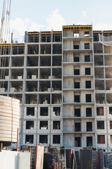 building under construction. Construction. House building. New buildings.