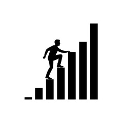 business man with graph