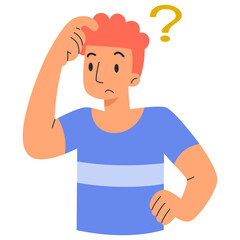 man with question mark