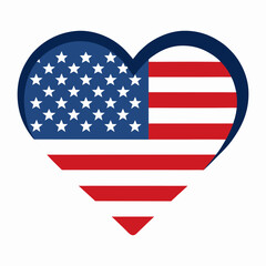 usa flag button