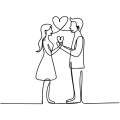 Minimalist Wedding Proposal Line Art with Forever Begins Quote