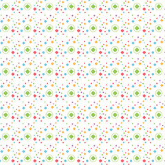 Bright and Playful Geometric Pattern with Colorful Shapes