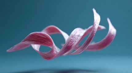 creative typography with 3D letters twisting and interacting with wind elements