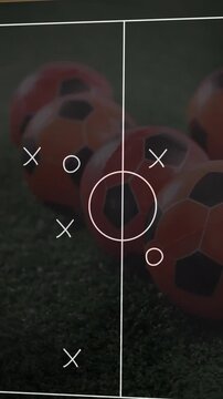 Animation of white scared emoji icon over emoji icon on black background