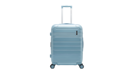hard shell suitcases with telescopic handles and wheels are displayed against a clean white background ready for travel and adventure	
