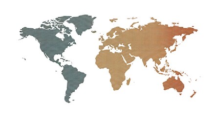 Obraz premium Artistic watercolor illustration of the world map representing global travel, geography, and international connection