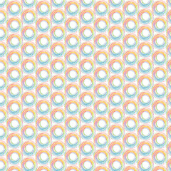Pastel Swirl Seamless Pattern - Light Blue and Pink Abstract Repeating Background