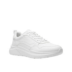 PNG eines weißen Sneakers, sportlich, modern, minimalistisch.