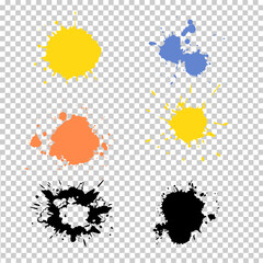 Fototapeta premium Vector paint stroke element for artistic and decorative use.