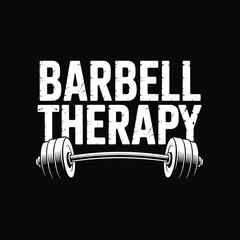 Barbell therapy vector EPS file