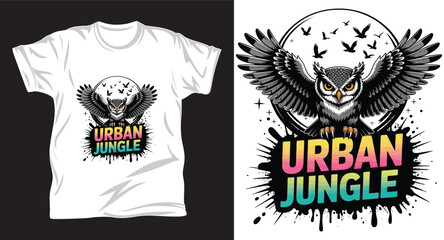 Obraz premium Owl graphic vector t shirt design print