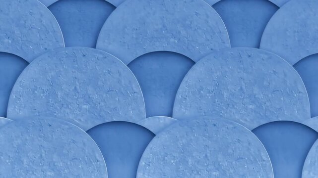 Abstract blue textured circles