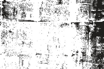 Rough vector Vector newspaper paper grunge texture ink smudges and faded print. black newspaper paper grunge texture. Newspaper with old grunge vintage unreadable paper texture background.