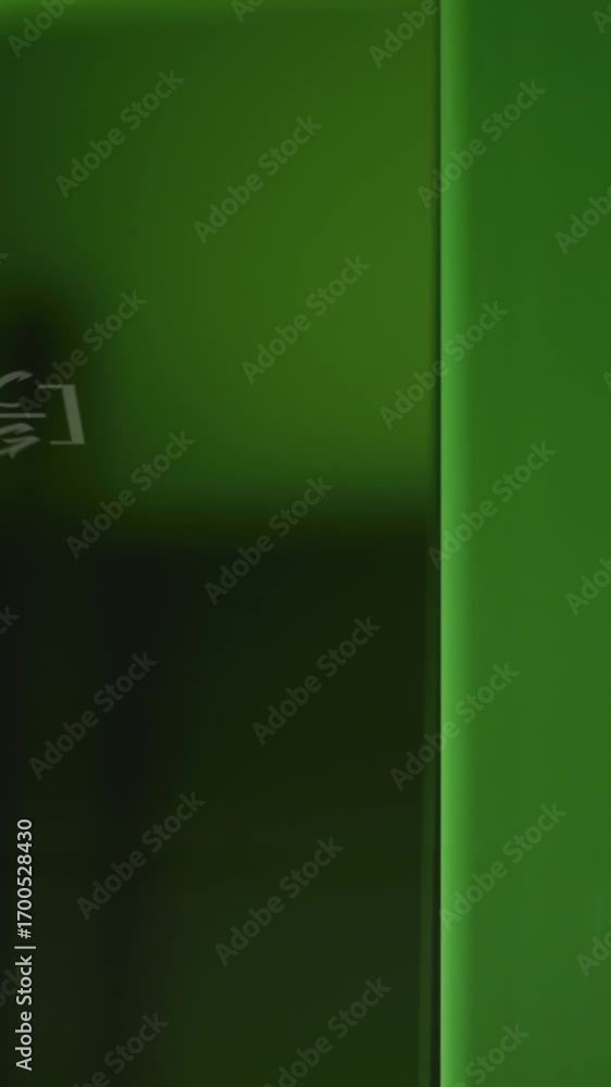 Poster animation of data processing over computer servers