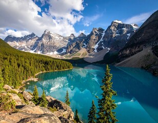 カナダの湖イメージ