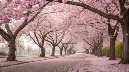 Fototapeta premium cherry blossom trees