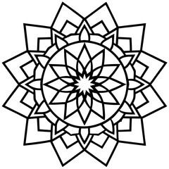 Geometric Mandala Art Vector