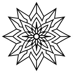 Geometric Star Mandala Vector