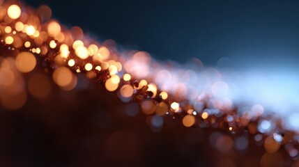 abstract glowing particle background with bokeh effects