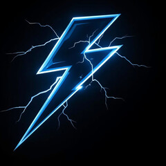 shock, strike, futuristic, symbol, speed, force, high voltage, bright, charge, dynamic, glowing, tech, digital, 