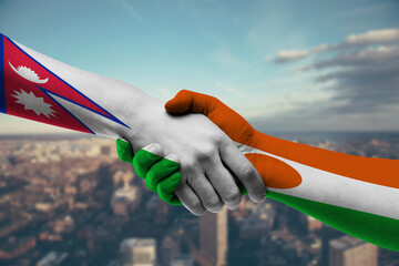 Shaking hands Nepal and_Niger