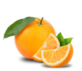 Whole Orange with Natural Texture
