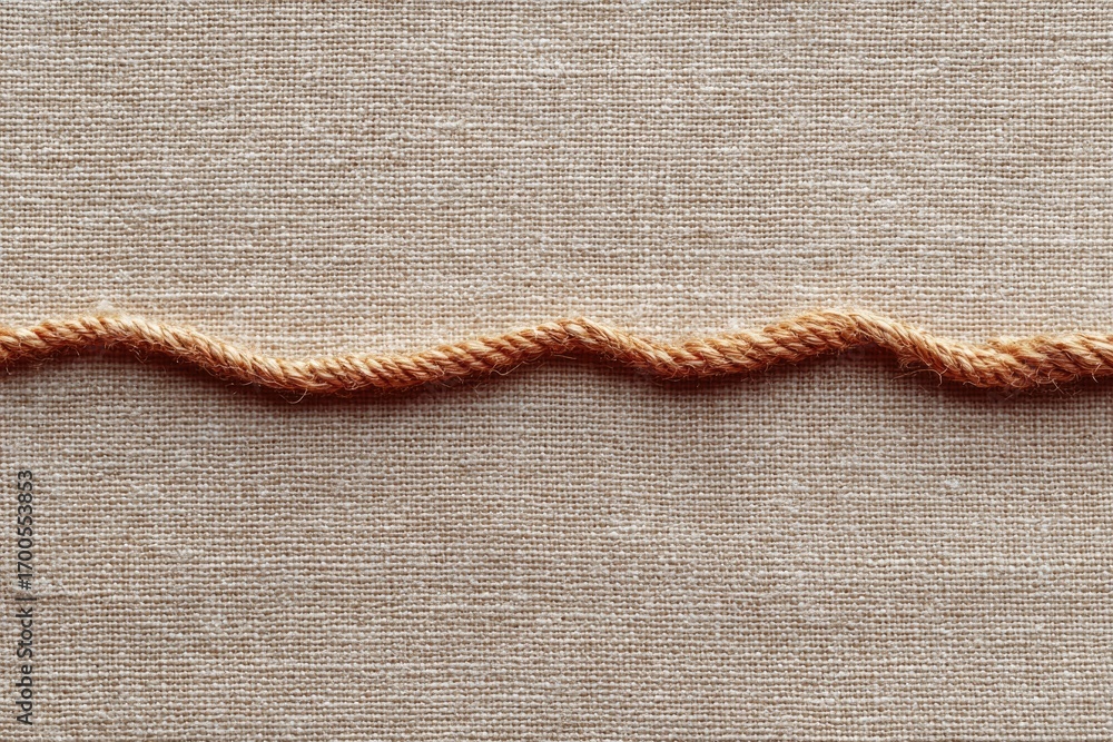 Poster twisted rope creates unique texture against soft fabric backgrou