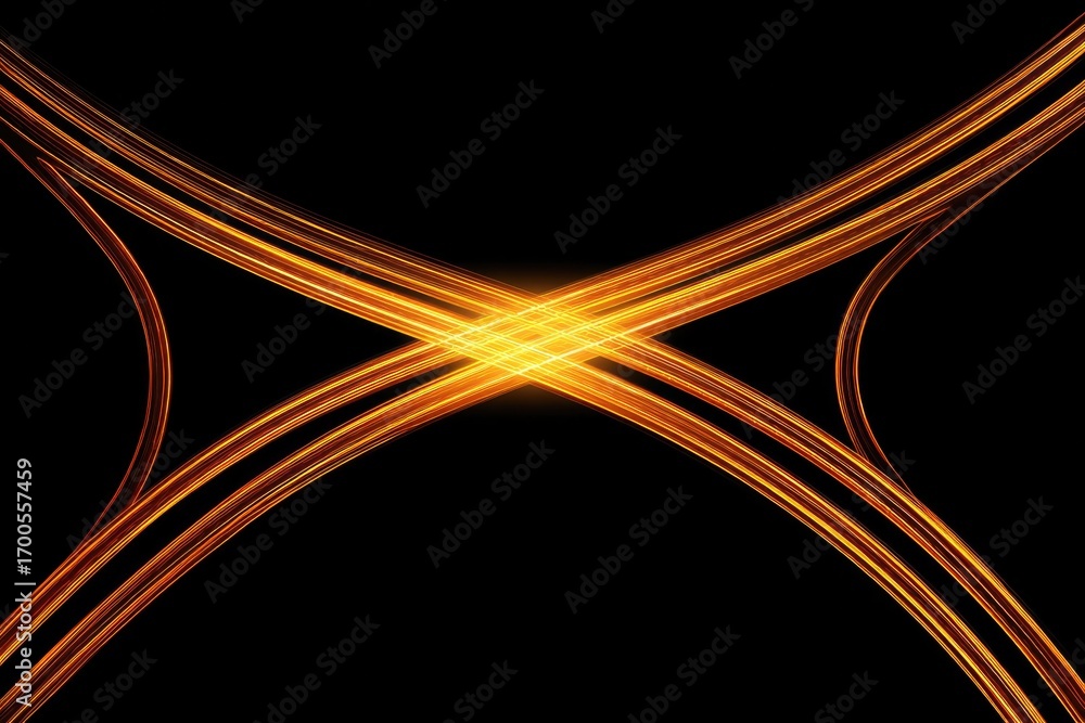 Poster dynamic lines create mesmerizing pattern, radiating warmth and e