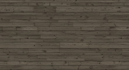 Wooden planks arranged horizontally displaying grain knots and textured surface The color is a muted brown