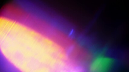 Dreamy retro light leak overlay video 4k cinematic film burn with projector scratches and stylish move glow