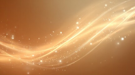 Abstract background of flowing, golden lines with shimmering particles.  Soft, warm tones create a sense of elegance and luminosity