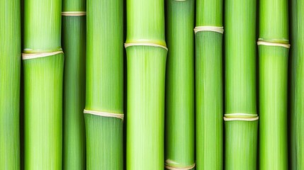 Obraz premium The lush green bamboo stems are densely arranged, creating a serene, abstract backdrop perfect for various design purposes or as a calming wallpaper SEAMLESS PATTERN