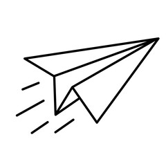 paper plane flying 