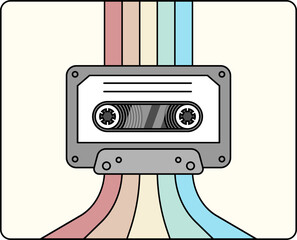 cassette vhs vector 