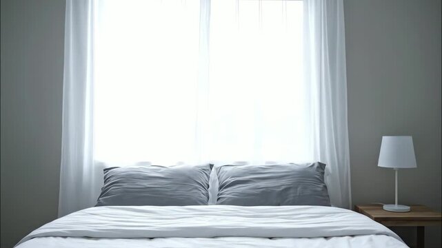 Minimal Bedroom with Soft Morning Light