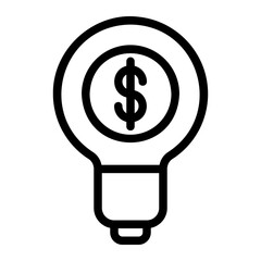 business and finance line icon