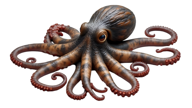 Octopus Isolated on White Background