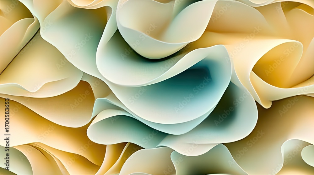 Aufkleber delicate curves and smooth gradients blend together, forming an abstract composition with swirling p