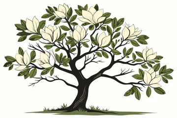 Obraz premium vector tree silhouette