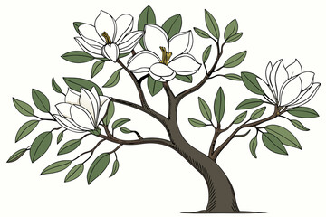 Obraz premium vector illustration of a tree