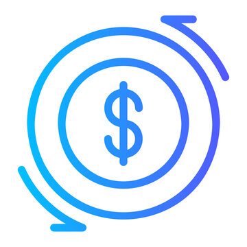 chargeback gradient icon