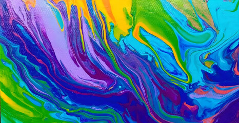  Natural dynamic mixture of colors flow background