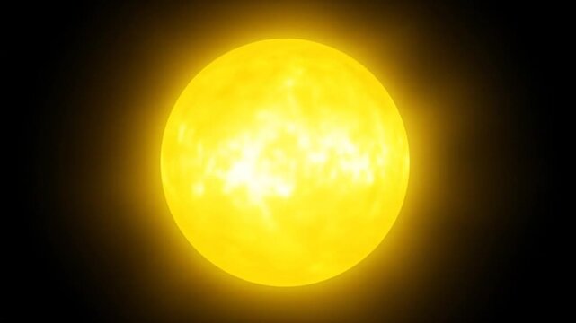 Bright yellow star against black
