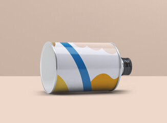 Oil Round Tin Can Screw Lid