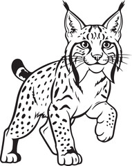 Obraz premium vector illustration of a cat