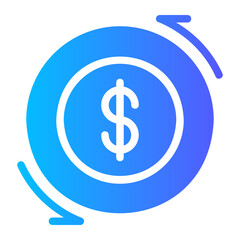chargeback gradient icon