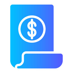 invoice gradient icon